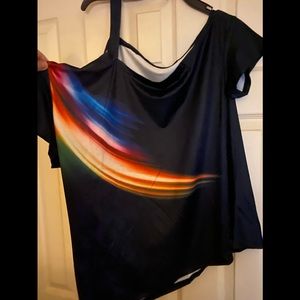 One shoulder NWOT blouse